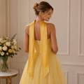 Élla-Étole Satinée Élégante pour Robe de Cérémonie