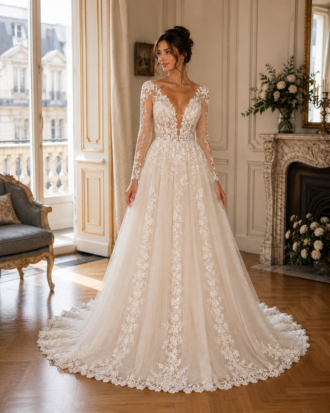 Éléonore – Robe de Mariée Sirène Dos Nu Élégance