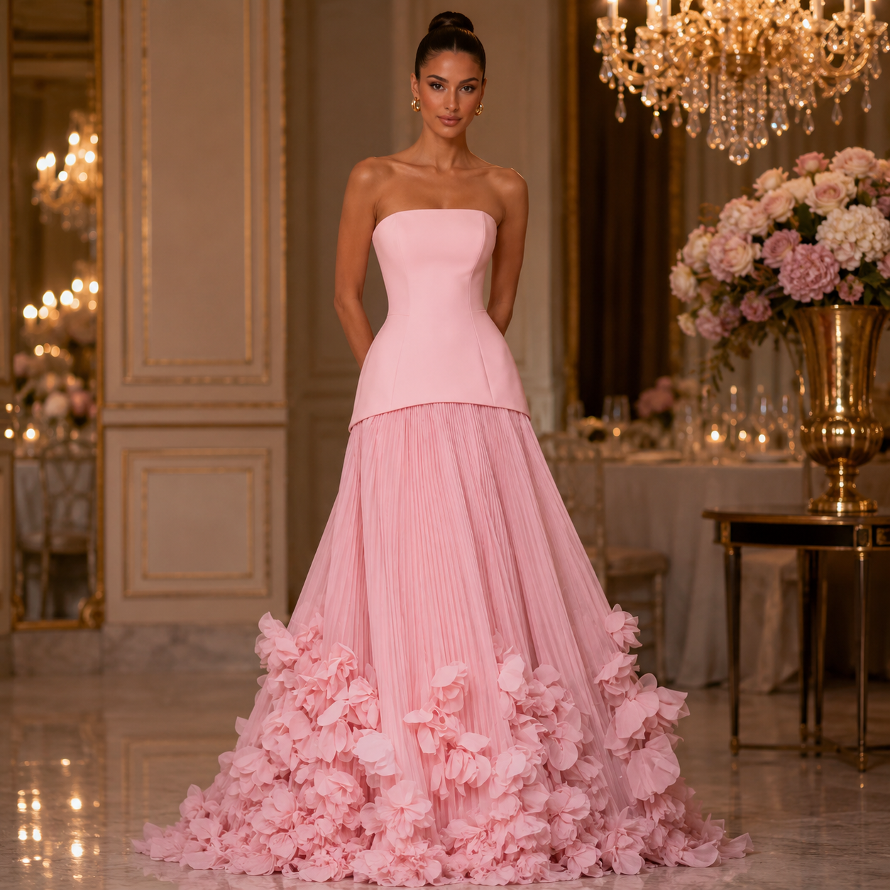 Malika-Robe de soirée longue Élégance Couture