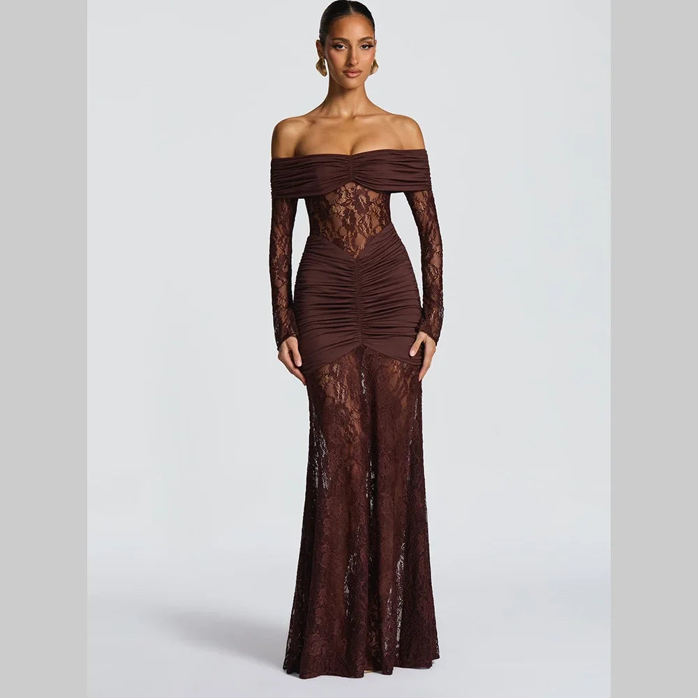 Soleil-Robe Sirène Élégance Dentelle