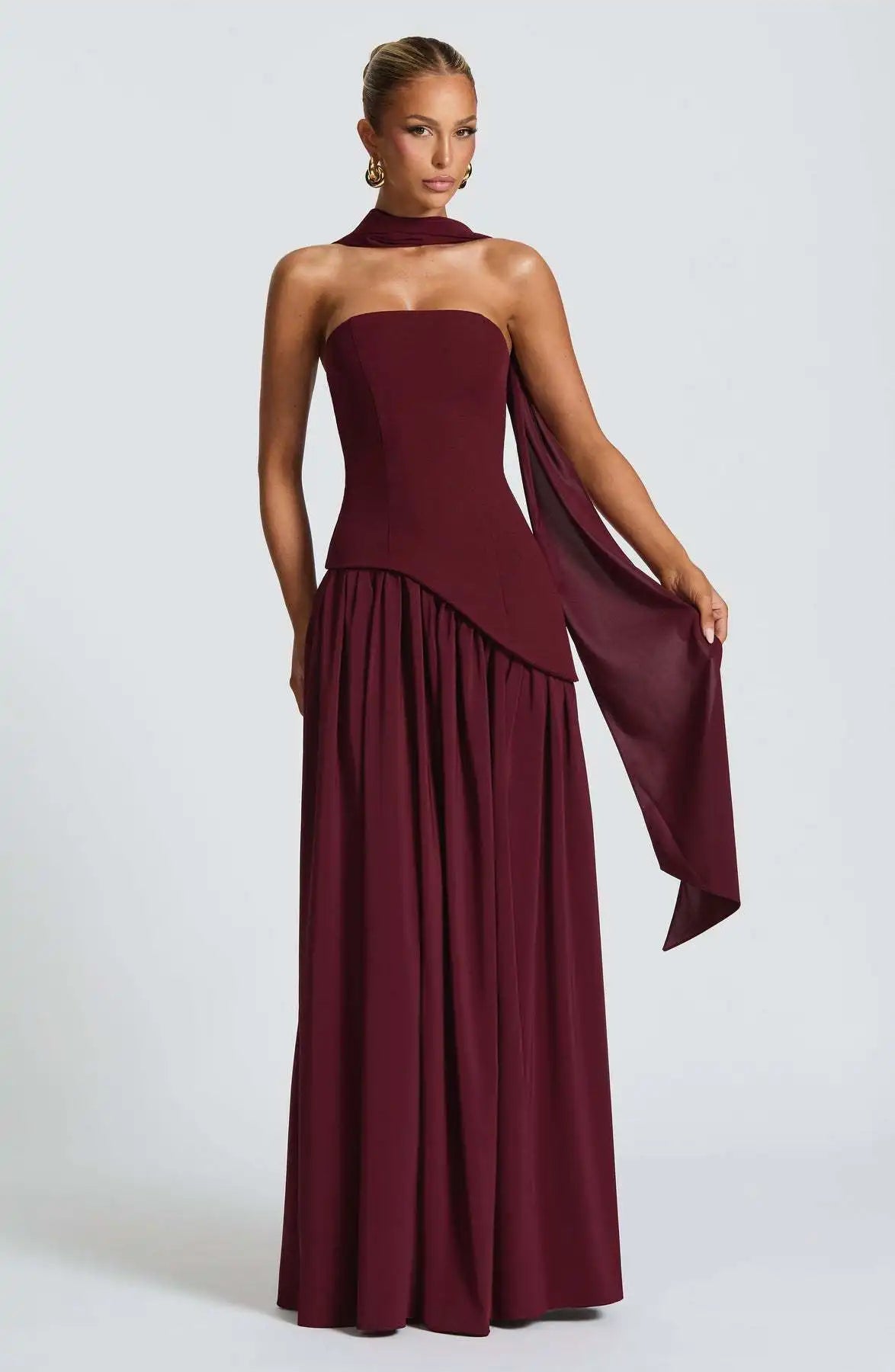 Capri – Robe de cérémonie longue fendue Élégance Riviera