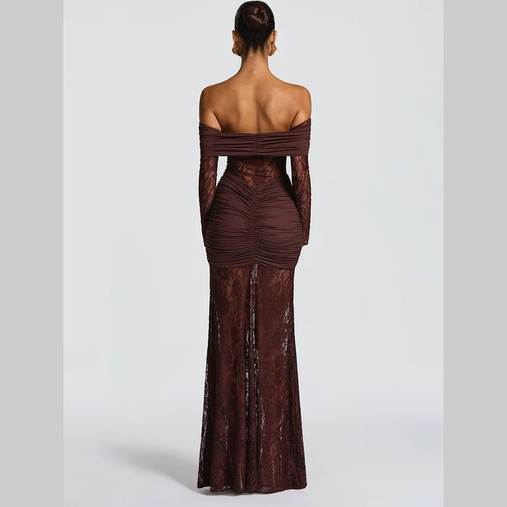 Soleil-Robe Sirène Élégance Dentelle