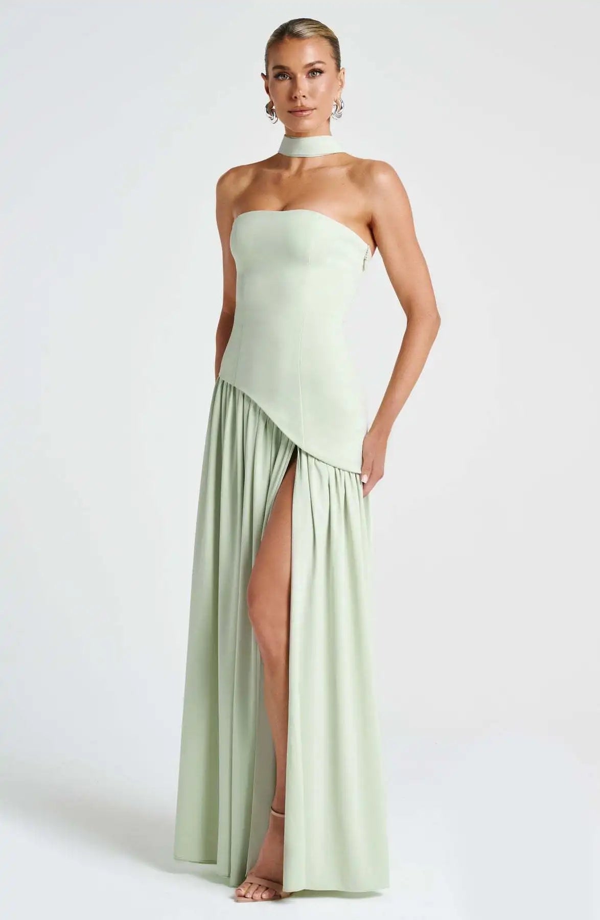 Capri – Robe de cérémonie longue fendue Élégance Riviera