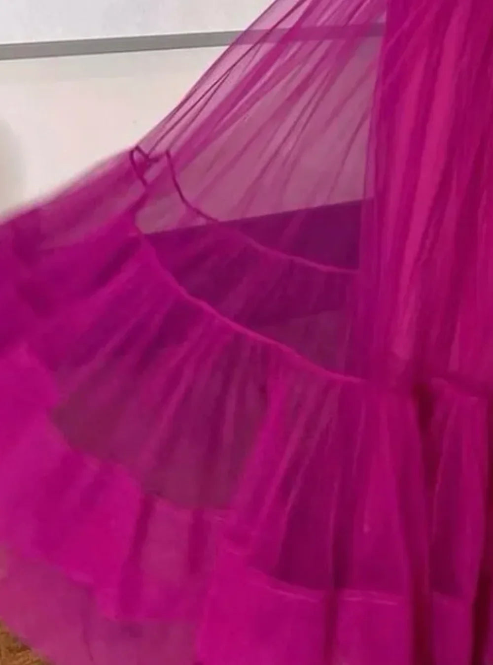 Rubi-Robe de Soirée Princesse Fuchsia Élégance Couture