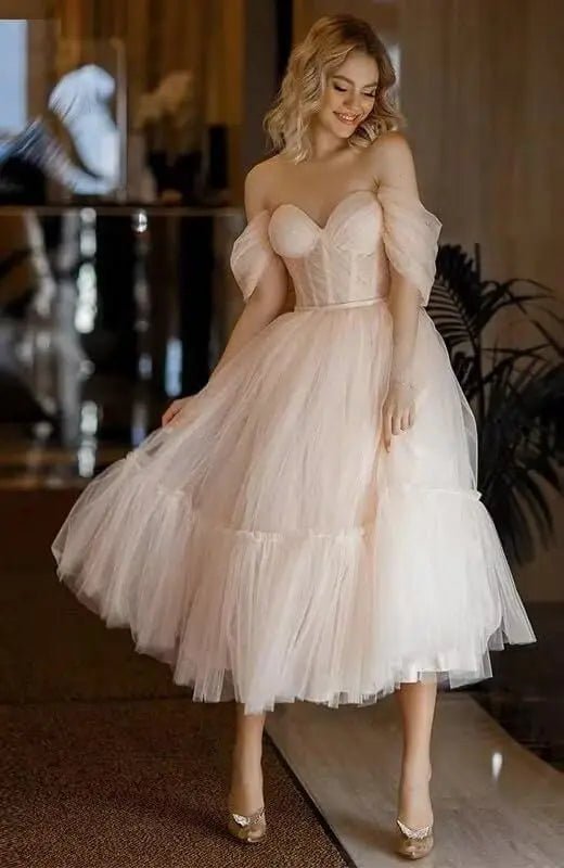 Maude-Robe de Cérémonie Princesse en Tulle Élégance Intemporelle