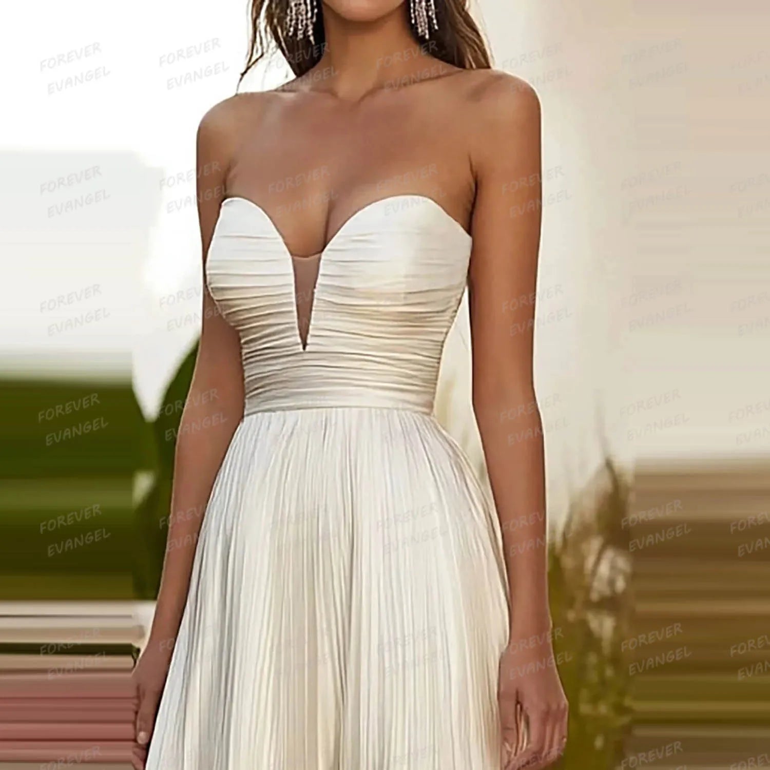 Victoria – Robe de Soirée Sirène en Dentelle Florale Ivoire