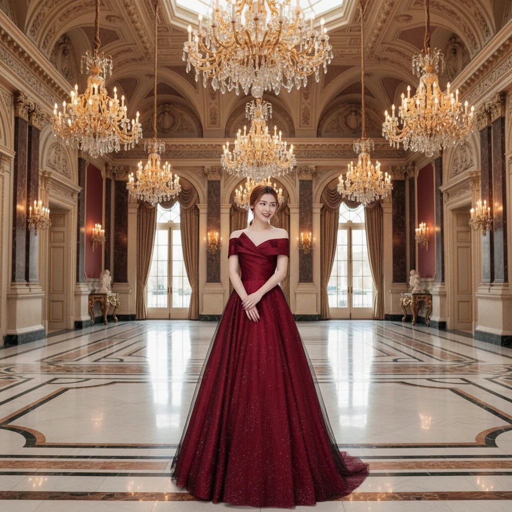 Roma-Robe de Bal Princesse Pailletée