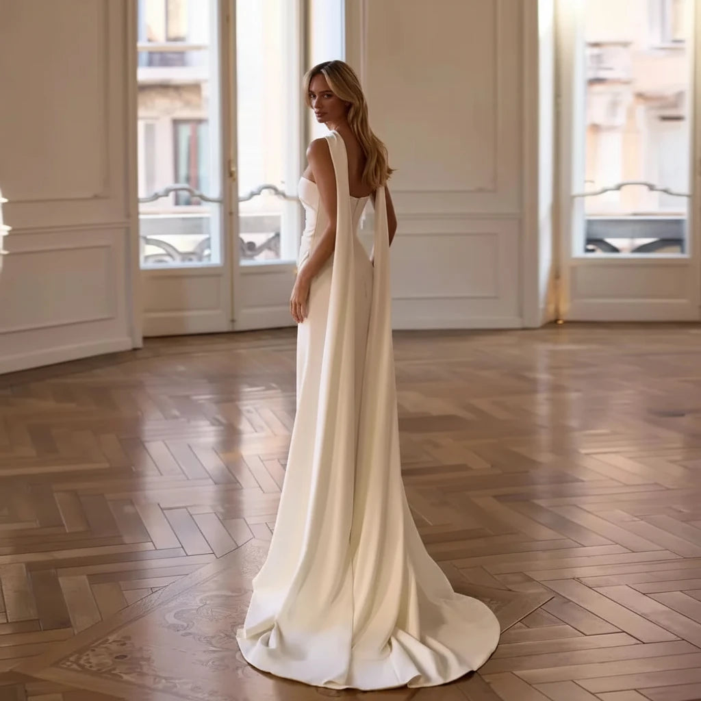 Derhy-Robe Sirène Satin Élégance Nuptiale
