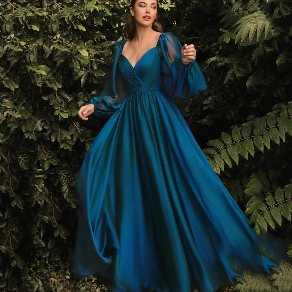 Stella-Robe de Bal Princesse Luxe Émeraude
