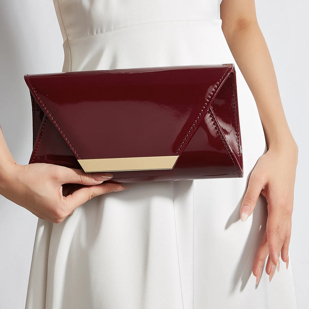 Ruby-Pochette enveloppe élégante avec chaîne amovible