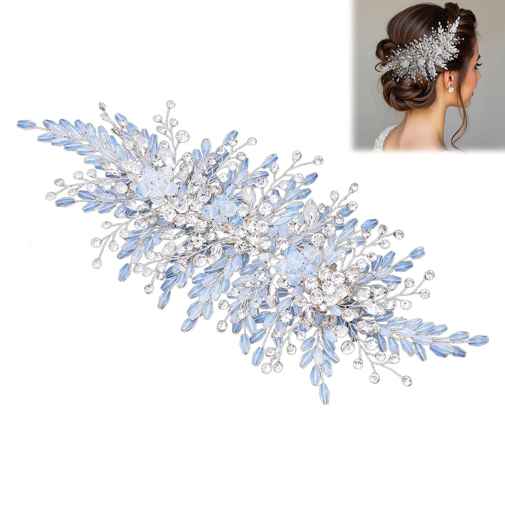 Charlotte-Accessoire de Cheveux Mariée Cristaux & Perles Élégance