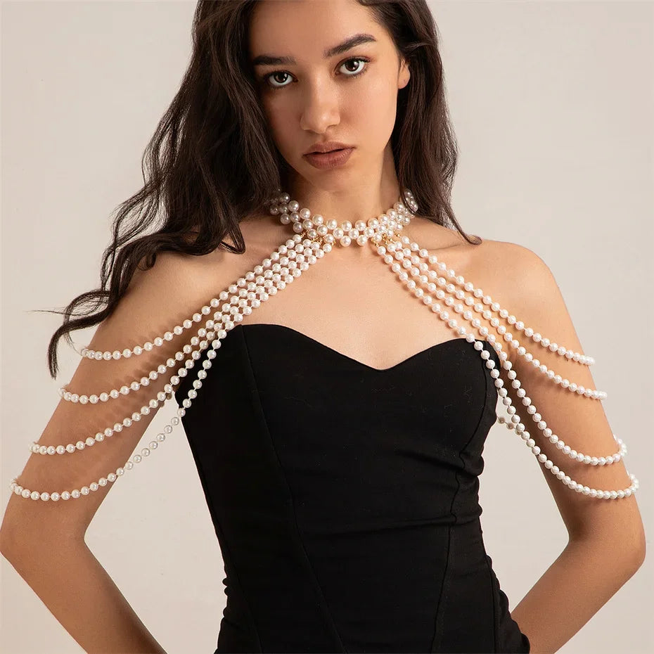 Lola-Bijou d’Épaules Perlé pour Mariée