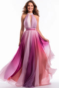 Amélie - Robe de cérémonie longue dégradé rose Élégance Romance