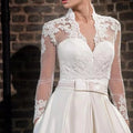 Isa-Veste de Mariée en Dentelle à Manches Longues – Boléro Élégant