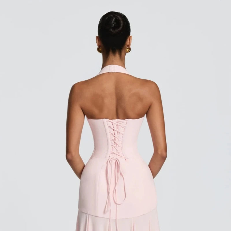 Irina-Robe Sirène Plissée Élégance Couture