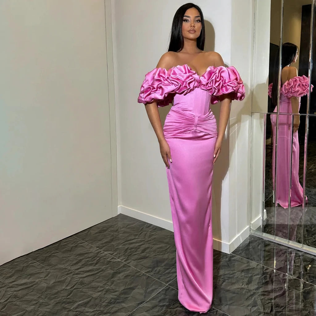 Valentine-Robe Longue Rouge Passion Couture