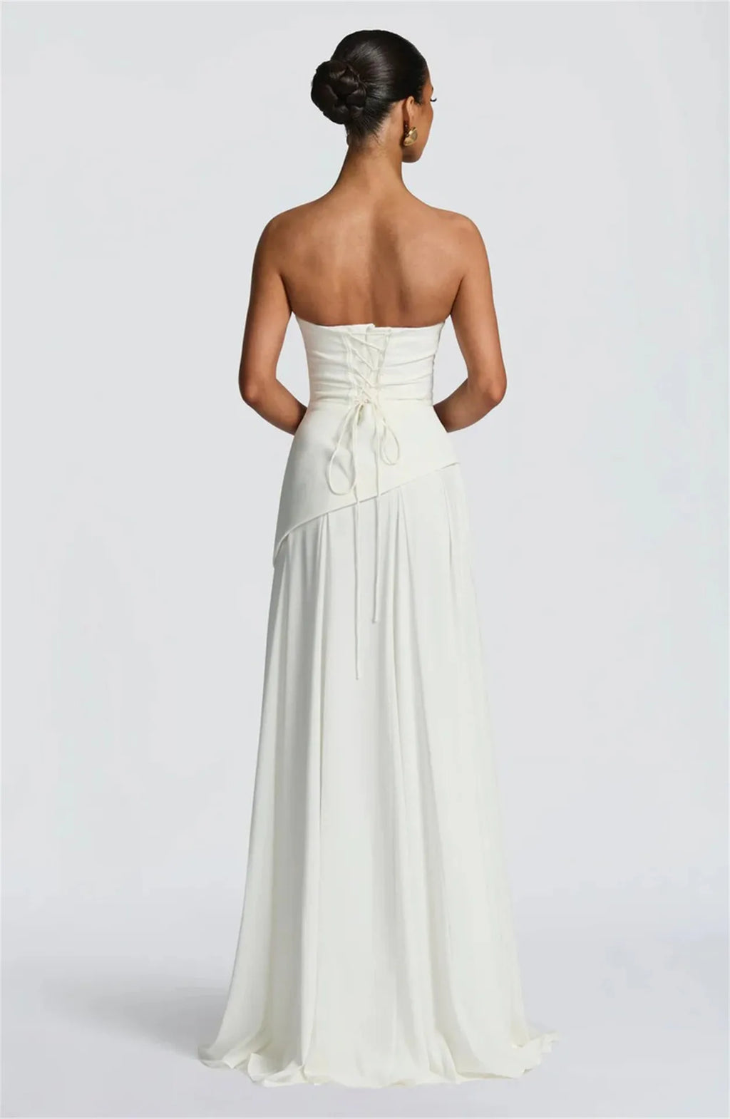 Émilie-Robe Longue de Cérémonie à Écharpe Intégrée