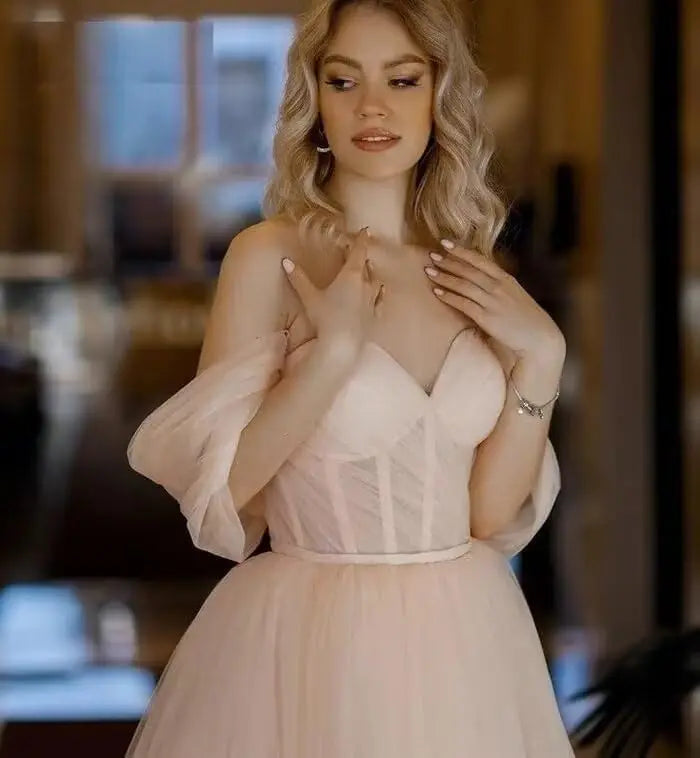 Maude-Robe de Cérémonie Princesse en Tulle Élégance Intemporelle