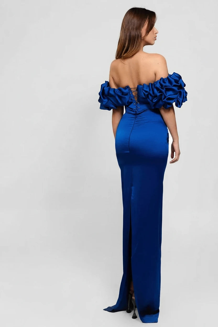Valentine-Robe Longue Rouge Passion Couture