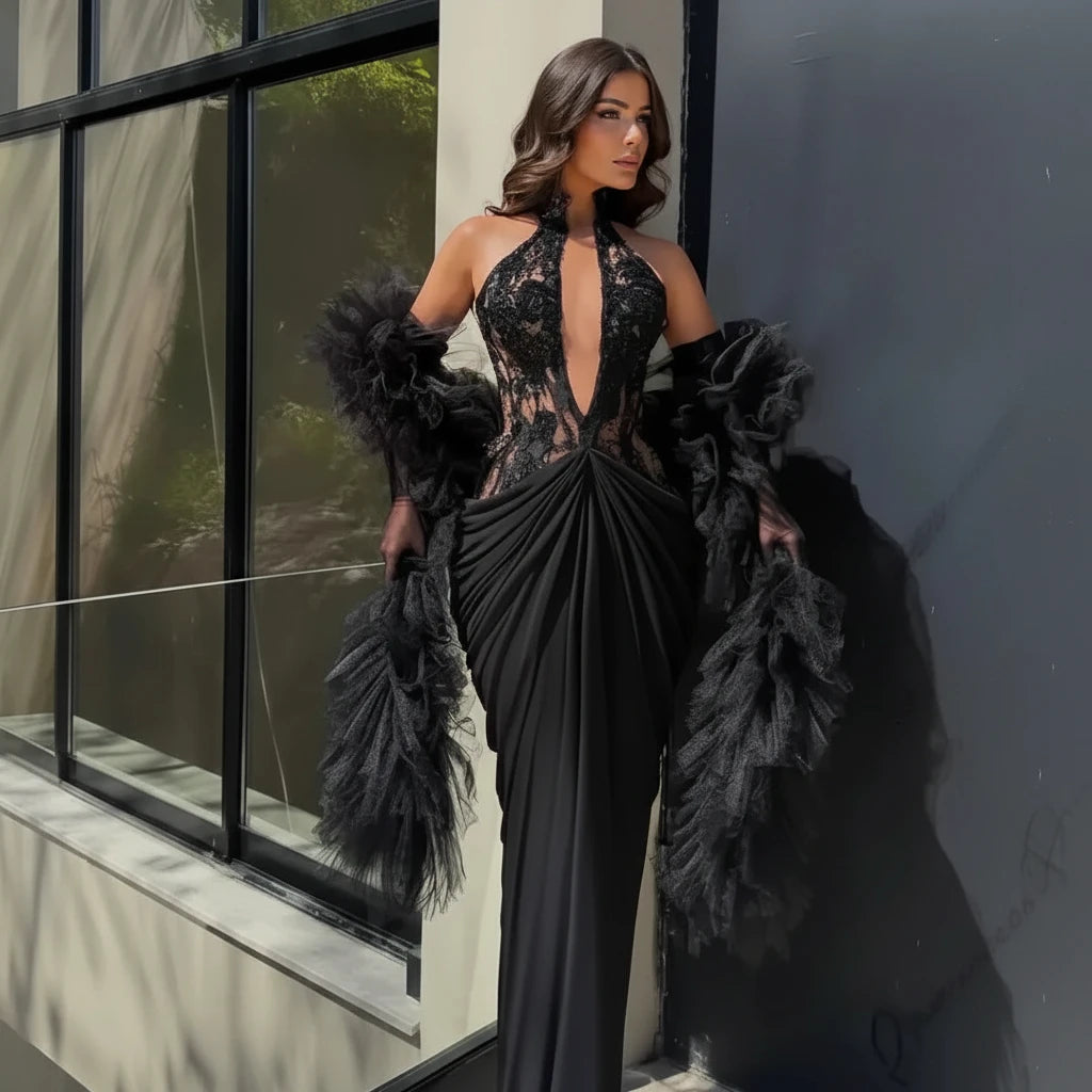 Robe de Soirée Sirène Élégance Nocturne