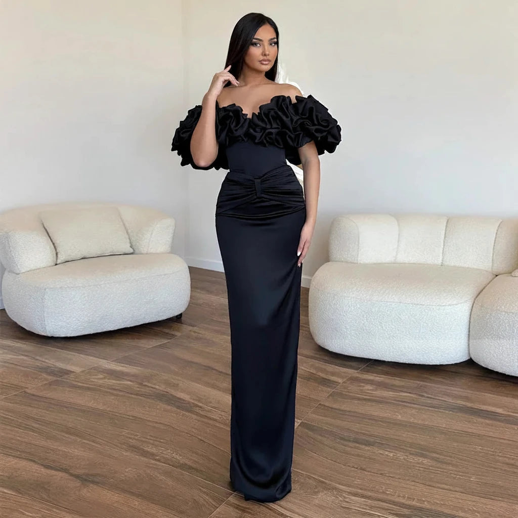 Valentine-Robe Longue Rouge Passion Couture
