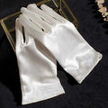Maria-Gants de Mariée Satinés Élégance Perles