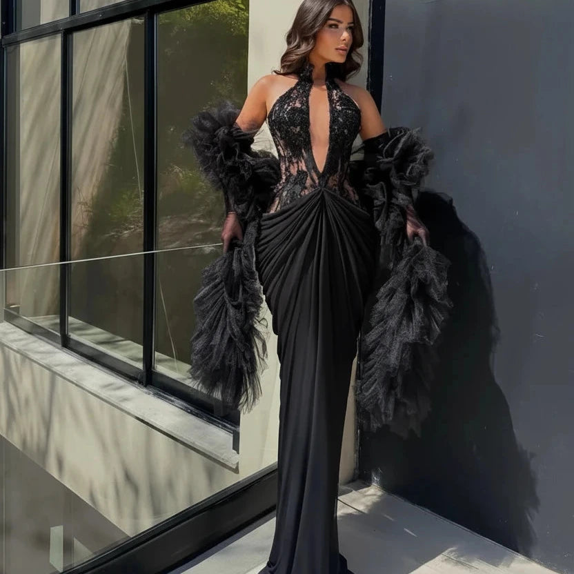 Robe de Soirée Sirène Élégance Nocturne