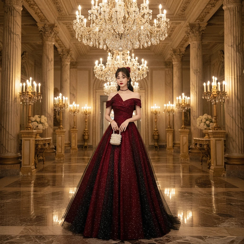 Roma-Robe de Bal Princesse Pailletée