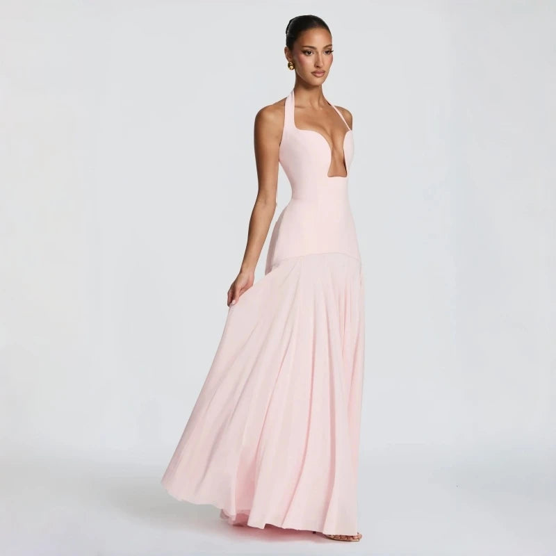 Irina-Robe Sirène Plissée Élégance Couture