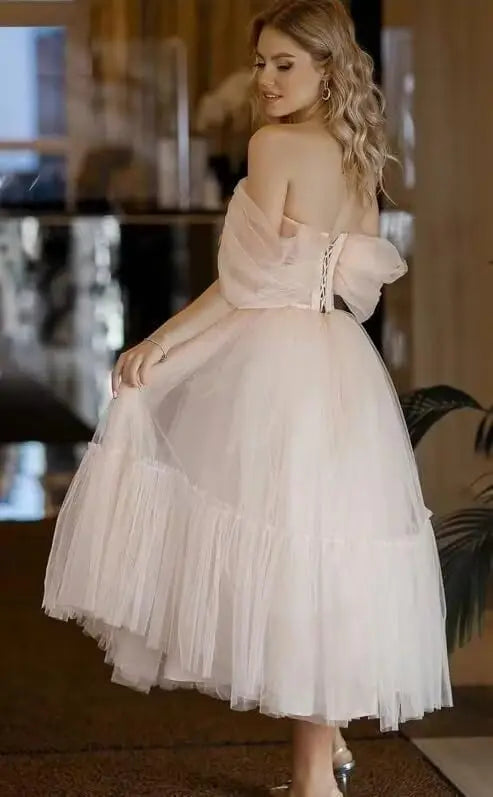 Maude-Robe de Cérémonie Princesse en Tulle Élégance Intemporelle