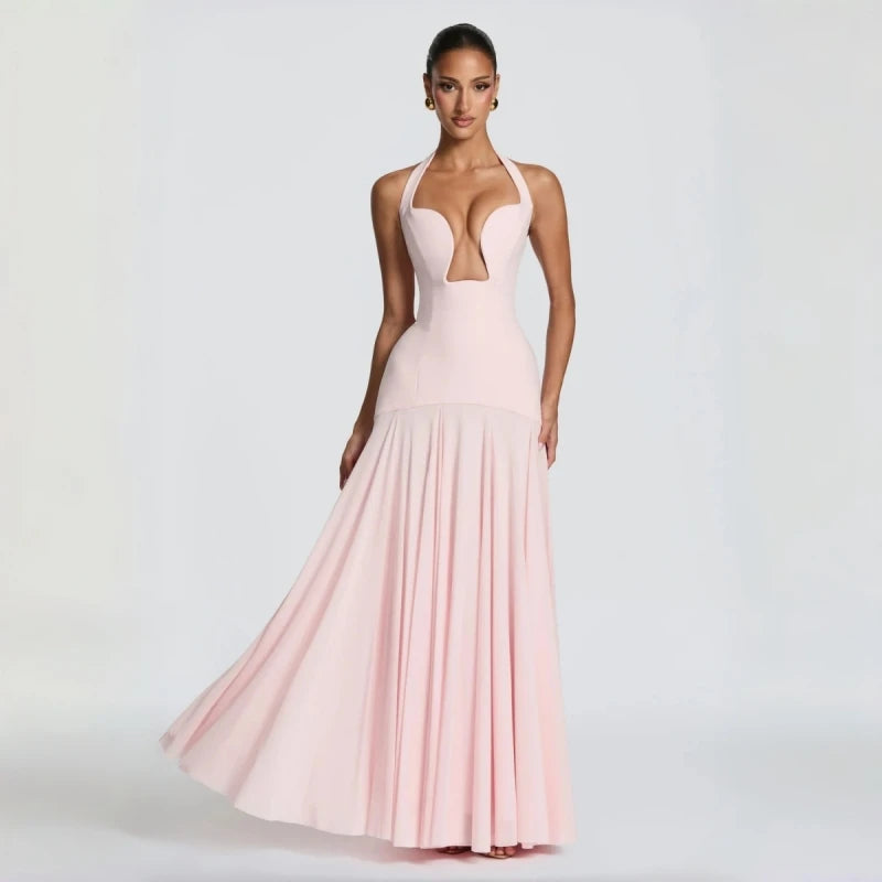 Irina-Robe Sirène Plissée Élégance Couture